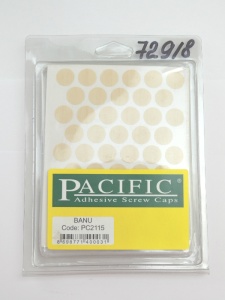 Заглушка самоклеющаяся D=14 2115 ясень, 50 шт/лист (Pacific)
