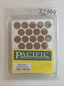 Заглушка самоклеющаяся D=18 2169 орех экко, 32 шт/лист (Pacific)