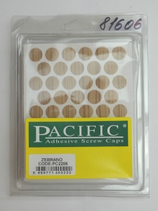 Заглушка самоклеющаяся D=14 2206 зебрано, 50 шт/лист (Pacific)