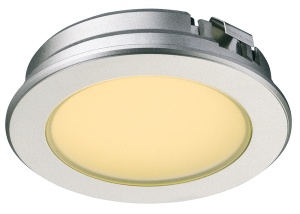 Светильник Led 4016 350mA/2 Вт D=62 теплый, серебристый (Hafele)(833.78.070)