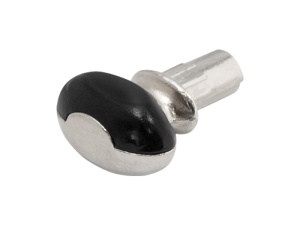 Полкодержатель для стекла с пластиком GF Oval    -#ВД
