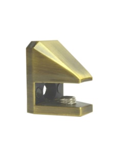 Крепление для стеклянной полки GF Gecko 28*20*21 атласная бронза (102-8)-#ВД