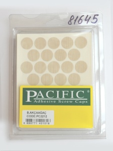 Заглушка самоклеющаяся D=18 2212 белый клен, 32 шт/лист (Pacific)