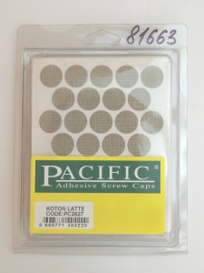 Заглушка самоклеющаяся D=18 2627 хлопок латте, 32 шт/лист (Pacific)