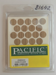 Заглушка самоклеющаяся D=18 2208 зебрано, 32 шт/лист (Pacific)