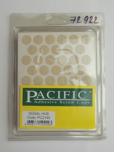 Заглушка самоклеющаяся D=14 2140 береза натуральная, 50 шт/лист (Pacific)