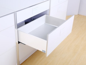 Комплект механизмов выдвижения ящика LEMBOX L=400 H=199 серый графит
