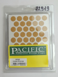 Заглушка самоклеющаяся D=14 2120 дуб, 50 шт/лист (Pacific)