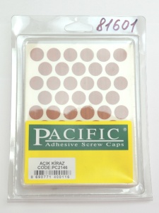 Заглушка самоклеющаяся D=14 2146 вишневый, 50 шт/лист (Pacific)-#ВД