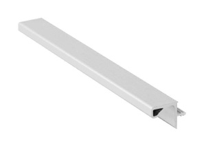 Профиль-ручка для верхнего модуля (под плиту 18 мм) Белый глянцевый L=3000 