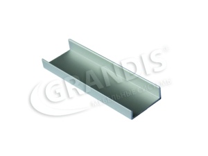 Профиль фасадный С-образный 20 мм L=5400 Серебро матовый (Grandis)