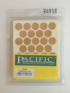 Заглушка самоклеющаяся D=18 2124 дуб, 32 шт/лист (Pacific) Заглушка самоклеющаяся D=18 2124 дуб, 32 шт/лист (Pacific)